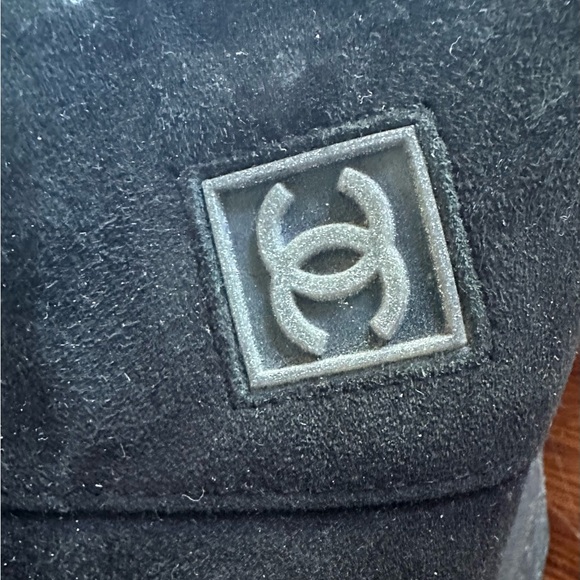 Vintage Chanel black suede mules/clogs 2004 in used condition size 39 - Picture 2 of 14